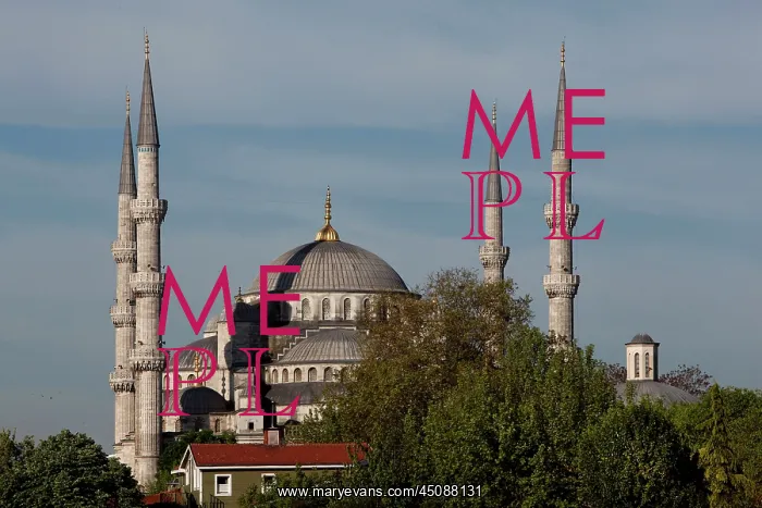 : Istanbul. General view of Sultan Ahmed Mosque : Istanbul. General view of Sultan Ahmed Mosque