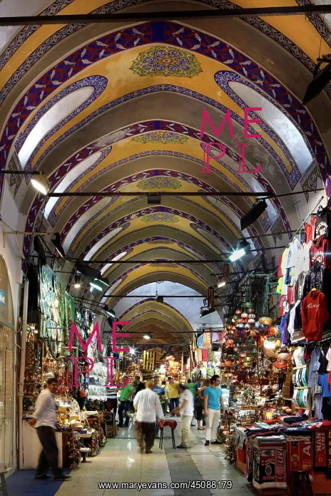 : Istanbul. Grand Bazaar, 15th century, Istanbul, Turkey : Istanbul. Grand Bazaar, 15th century, Istanbul, Turkey