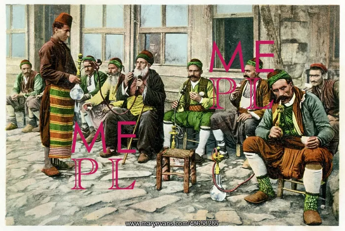: Istanbul, Turkey - Turkish Cafe and patrons : Istanbul, Turkey - Turkish Cafe and patrons