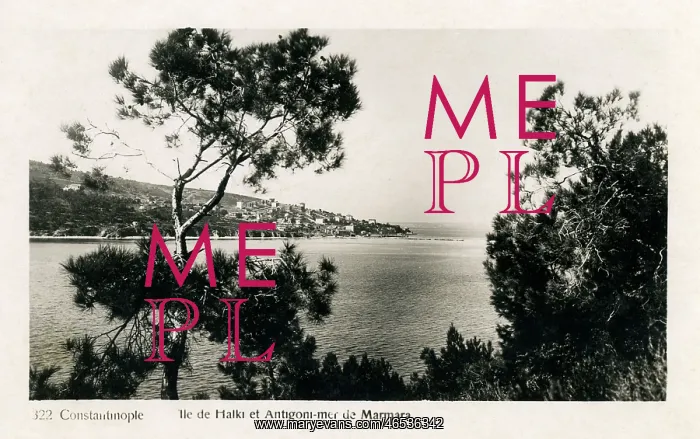 : Istanbul, Turkey - View of Bugazada from Heybeliada : Istanbul, Turkey - View of Bugazada from Heybeliada