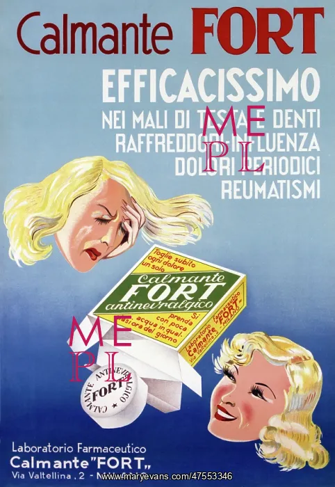 : Italian advertisement for Calming Fort : Italian advertisement for Calming Fort