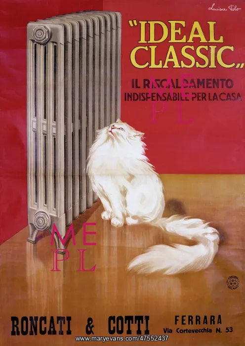 : Italian advertisement for the Ideal Classic radiator : Italian advertisement for the Ideal Classic radiator