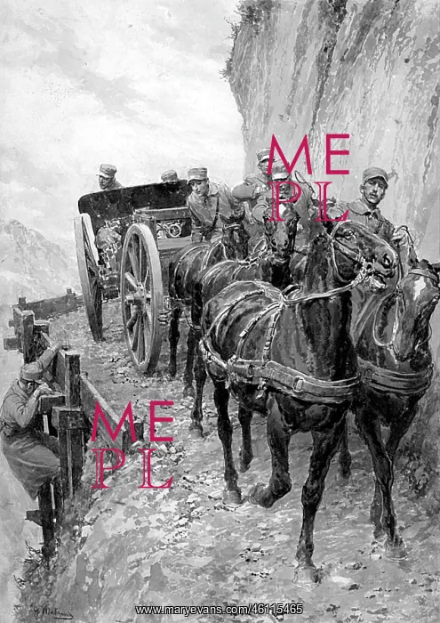 : Italian artillery in the Alps, WW1 : Italian artillery in the Alps, WW1