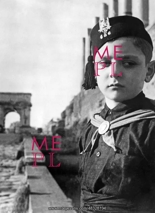 : Italian Balilla Boy, 1938 : Italian Balilla Boy, 1938