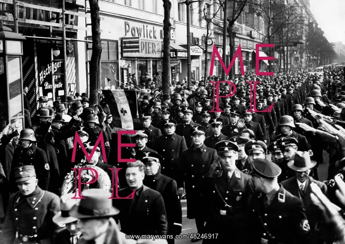 : Italian band on a visit to Germany, 1934 : Italian band on a visit to Germany, 1934
