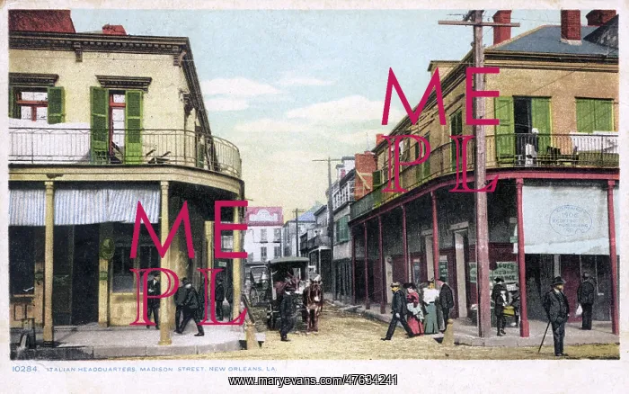 : Italian Headquarters, Madison Street, New Orleans, USA : Italian Headquarters, Madison Street, New Orleans, USA