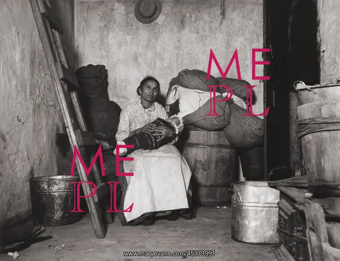 : Italian immigrant rag-picker sits with her : Italian immigrant rag-picker sits with her