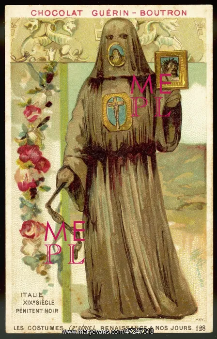 : ITALIAN PENITENT 19C : ITALIAN PENITENT 19C