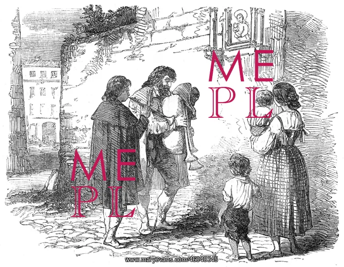 : Italian Pifferari, 1850 : Italian Pifferari, 1850