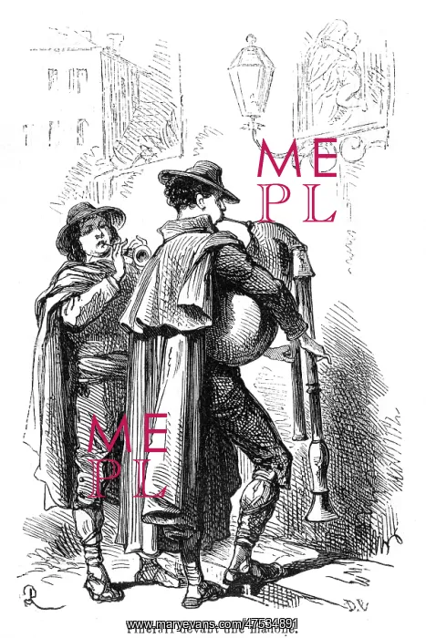 : Italian Pifferari, 1869 : Italian Pifferari, 1869