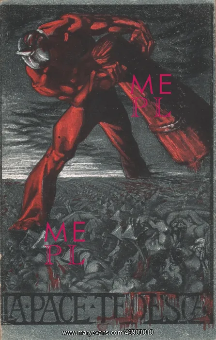 : Italian poster, German Peace, WW1 : Italian poster, German Peace, WW1