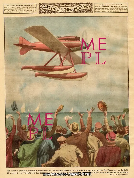 : Italian wins speed record 1928 : Italian wins speed record 1928