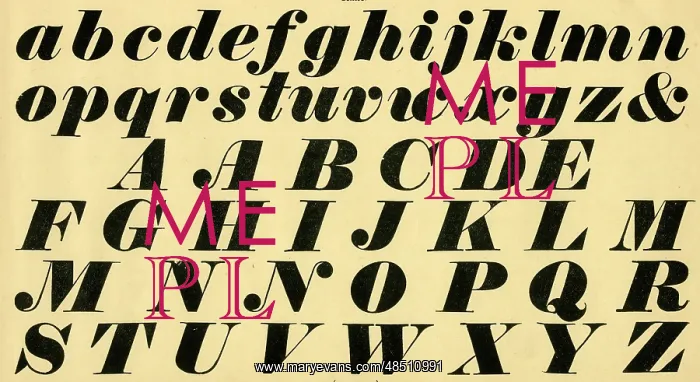  : Italic alphabet, upper and lower case A-Z