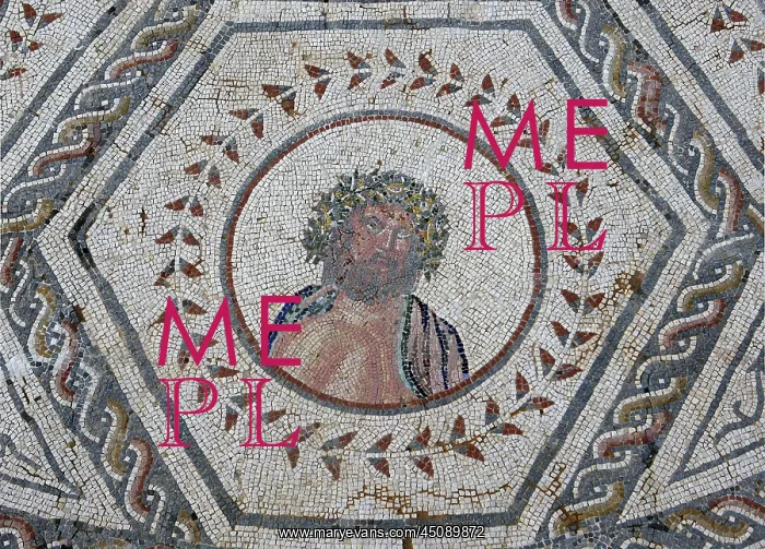 : Italica. Detail of Mosaic, House of the Planetarium : Italica. Detail of Mosaic, House of the Planetarium
