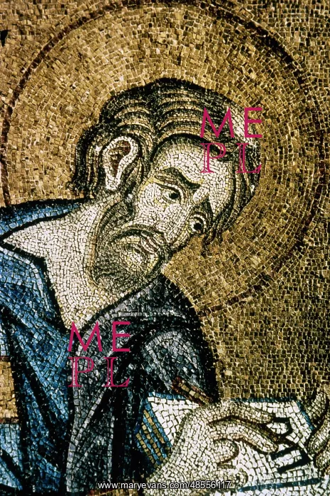 : Italiy. Venice. Saint Mark's Basilica. Mosaic of Evangelist : Italiy. Venice. Saint Mark's Basilica. Mosaic of Evangelist