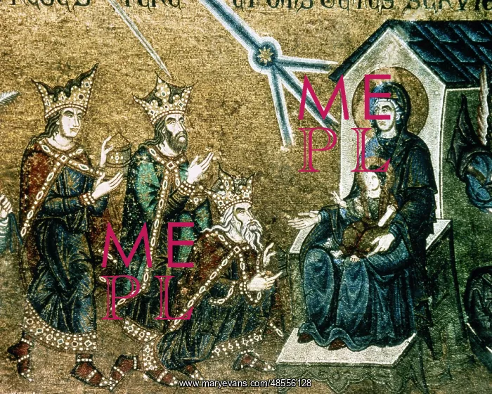 : Italiy. Venice. Saint Mark's Basilica. Epiphany. Mosaic. 12t : Italiy. Venice. Saint Mark's Basilica. Epiphany. Mosaic. 12t