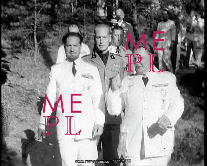 : Italo Balbo, Herman Goering and Others Walking : Italo Balbo, Herman Goering and Others Walking