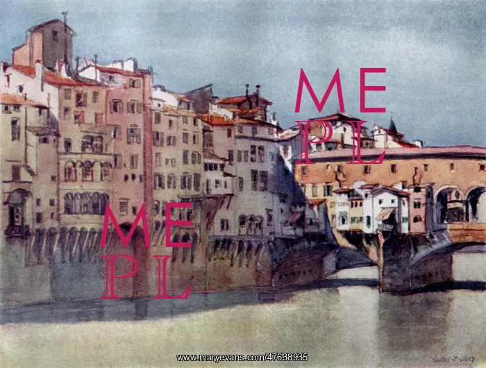 : Italy - Florence - Ponte Vecchio and Via de Barbi : Italy - Florence - Ponte Vecchio and Via de Barbi