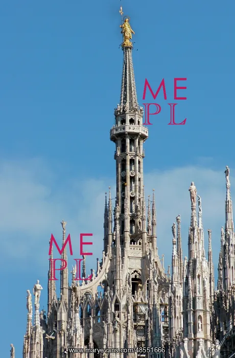 : Italy. Milan Cathedral. Detail : Italy. Milan Cathedral. Detail