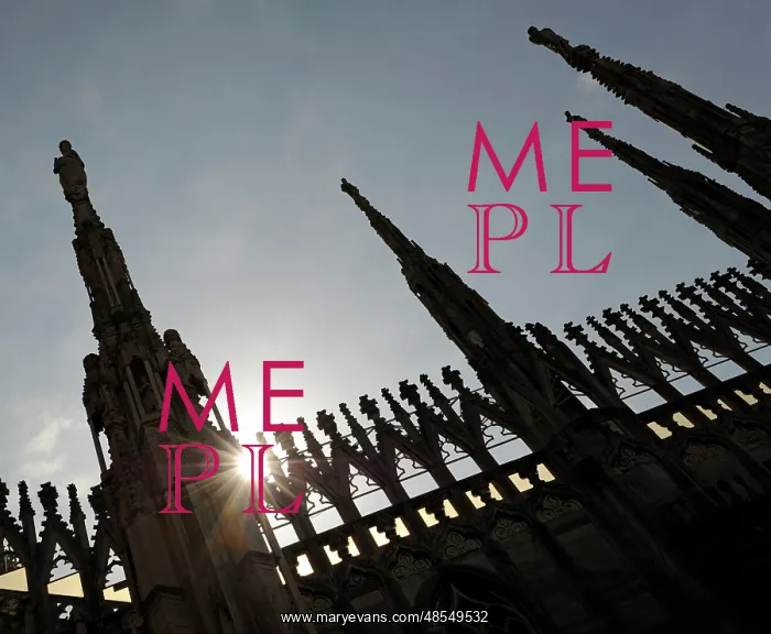 : Italy. Milan. Cathedral. Gothic. 14th century. Exterior. Det : Italy. Milan. Cathedral. Gothic. 14th century. Exterior. Det