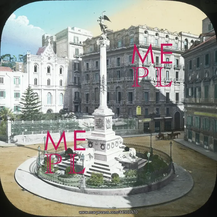 : Italy - Naples - Monument in the Piazza de Martiri : Italy - Naples - Monument in the Piazza de Martiri