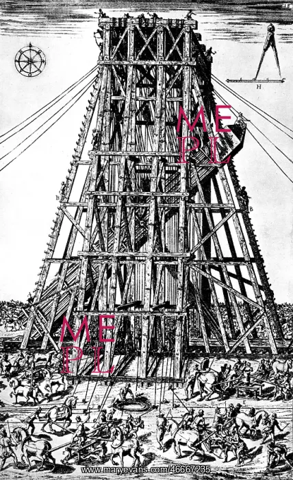 : Italy, Rome, erection of the obelisk, St. Peter's : Italy, Rome, erection of the obelisk, St. Peter's