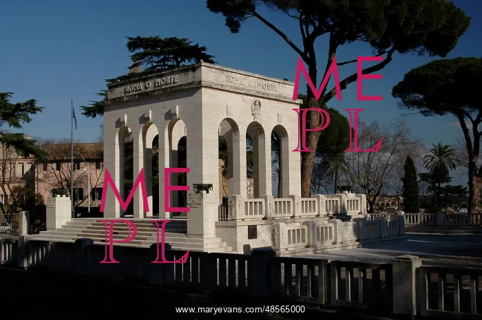 : Italy. Rome. Mausoleum Gianicolense : Italy. Rome. Mausoleum Gianicolense