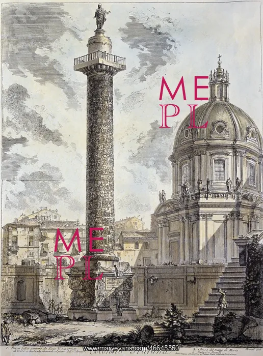: Italy, Rome, monuments, Trajan`s Column, copper : Italy, Rome, monuments, Trajan`s Column, copper