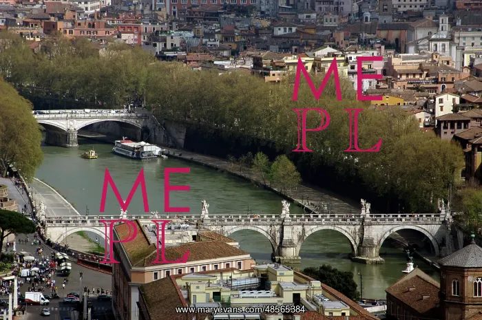 : Italy. Rome. Panorama with Tiber river : Italy. Rome. Panorama with Tiber river