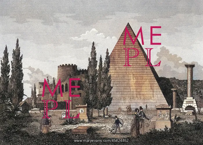 : ITALY ROME PIRAMIDE : ITALY ROME PIRAMIDE