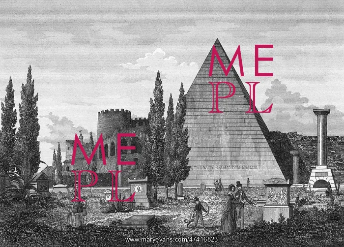 : ITALY ROME PIRAMIDE : ITALY ROME PIRAMIDE