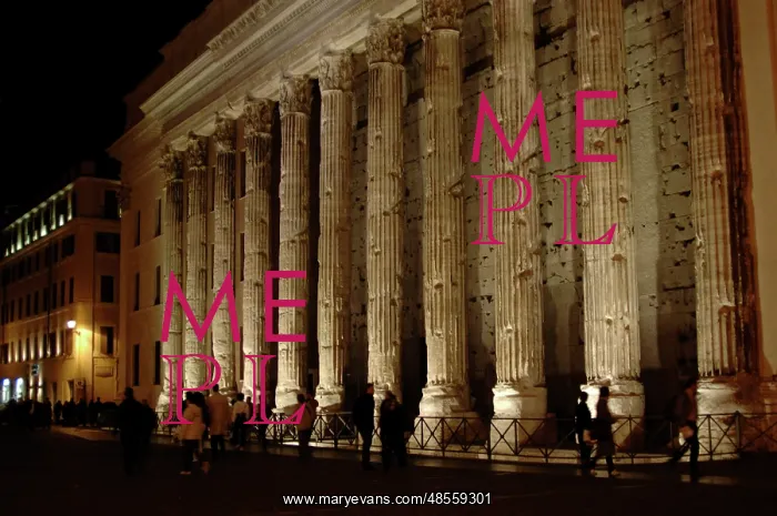  : Italy. Rome. Temple of Hadrian or Hadrianeum. Year 145. Nigh