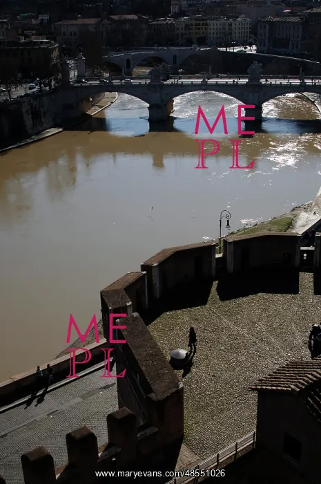  : Italy. Rome. Tiber river from Castel Sant'Angelo