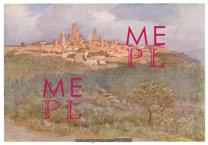 : Italy - San Gimignano 1913 : Italy - San Gimignano 1913