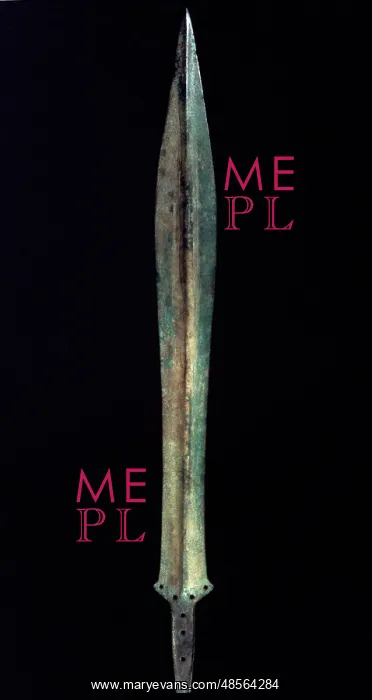 : Italy. Sardinia. Nuragic civilization. Sword. Bronze. 9th-8t : Italy. Sardinia. Nuragic civilization. Sword. Bronze. 9th-8t