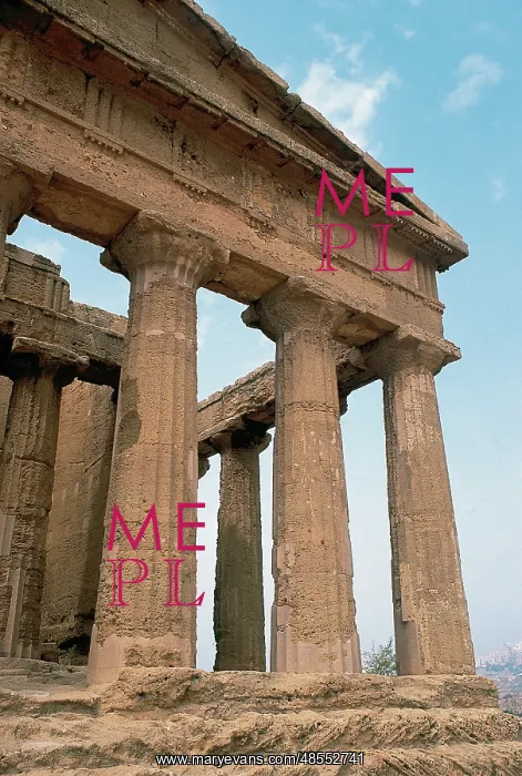 : Italy. Sicily. Agrigento. Valley of the Temples. Temple of C : Italy. Sicily. Agrigento. Valley of the Temples. Temple of C