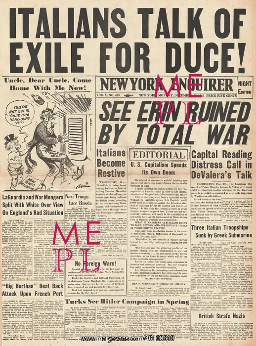 : Italy talks of exile for Mussolini : Italy talks of exile for Mussolini