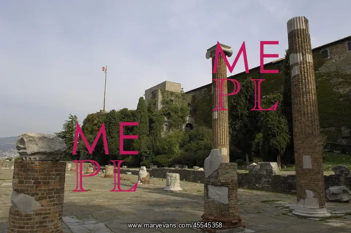  : ITALY. Trieste. Remains of the Roman basilica
