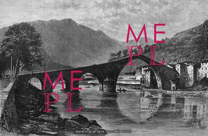 : Italy, Tuscany, Magdalena Bridge (devil's bridge) : Italy, Tuscany, Magdalena Bridge (devil's bridge)
