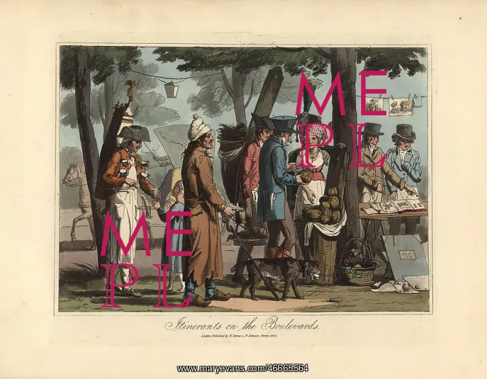 : itinerant trades people on the boulevards of Paris : itinerant trades people on the boulevards of Paris