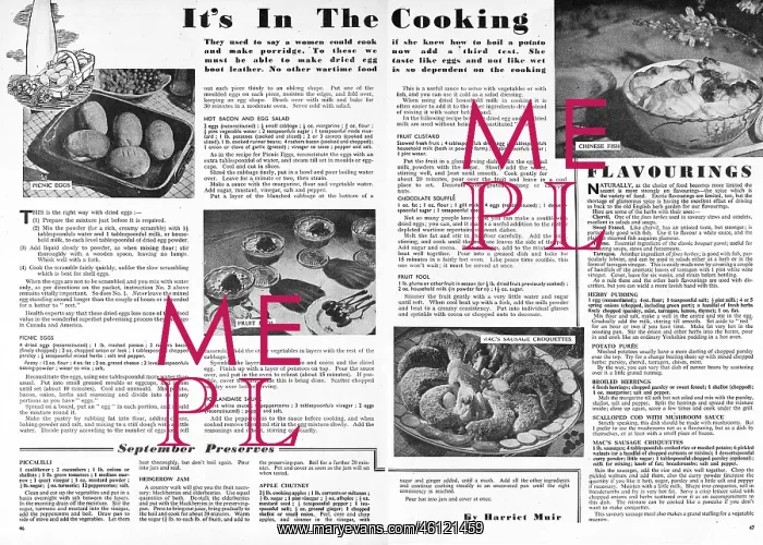 : It's in the cooking, 1943 : It's in the cooking, 1943