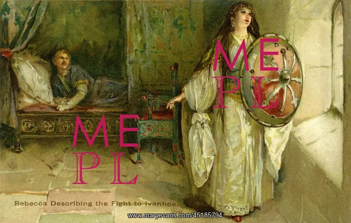  : Ivanhoe. A scene from Ivanhoe by Sir Walter Scott