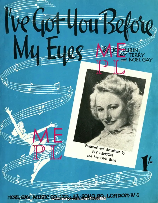: I've got you before my eyes - Music Sheet Cover : I've got you before my eyes - Music Sheet Cover