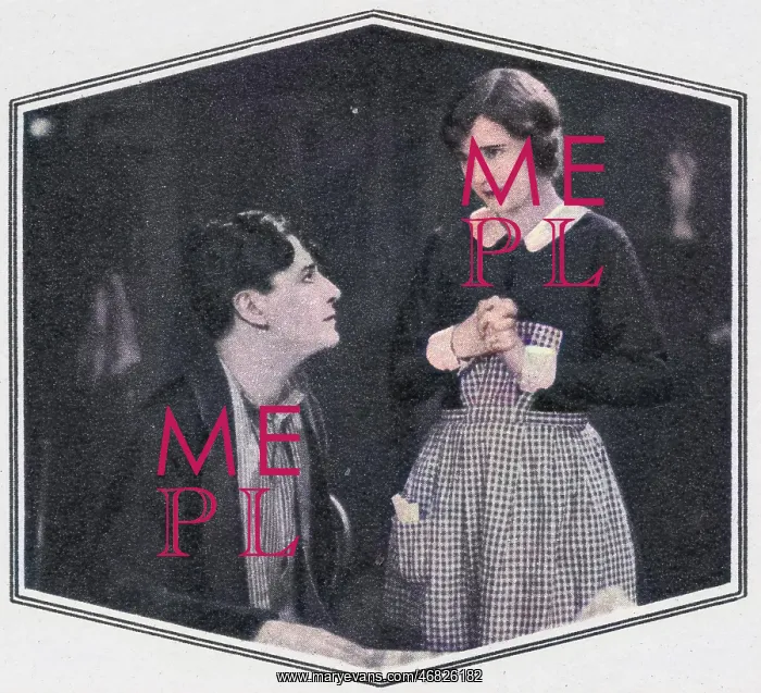  : Ivor Novello and Mae Marsh in a scene from The Rat (1925)