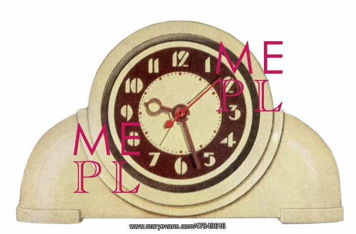 : Ivory Round Clock : Ivory Round Clock