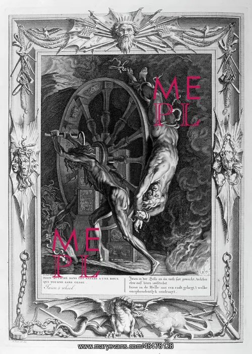 : Ixion was expelled from Olympus and blasted with : Ixion was expelled from Olympus and blasted with
