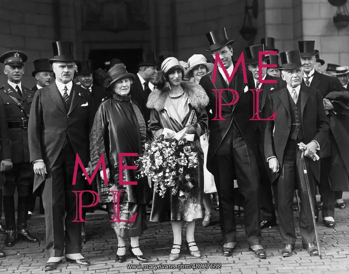 : J. Butler Wright, Crown Prince Gustav Adolf and Frank B : J. Butler Wright, Crown Prince Gustav Adolf and Frank B
