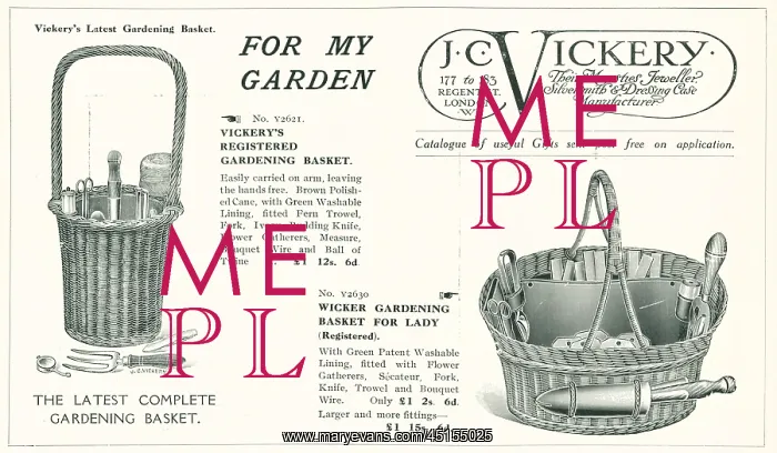 : J. C. Vickery Advertisement : J. C. Vickery Advertisement