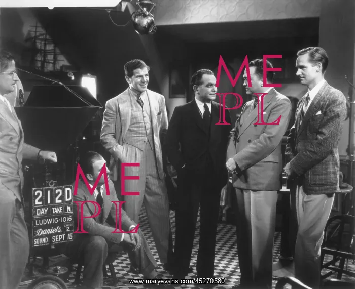 : J. Edgar Hoover with Edward G. Robinson and others : J. Edgar Hoover with Edward G. Robinson and others