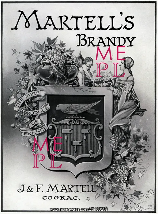 : J. & F. Martell Advertisement : J. & F. Martell Advertisement
